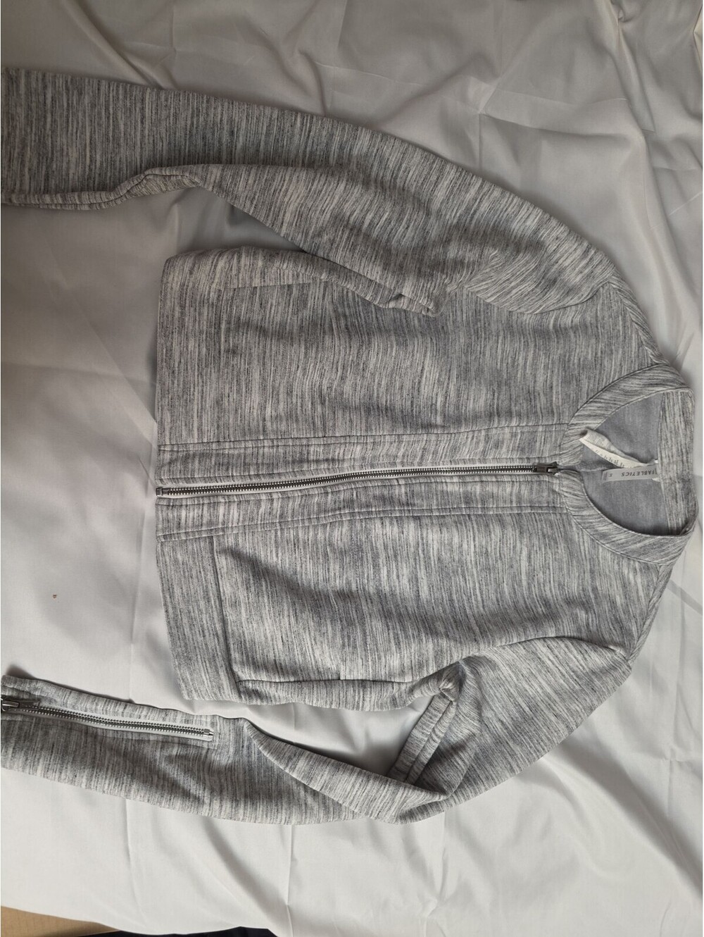 Fabletics Women's Medium Gray Zip-Up Jacket